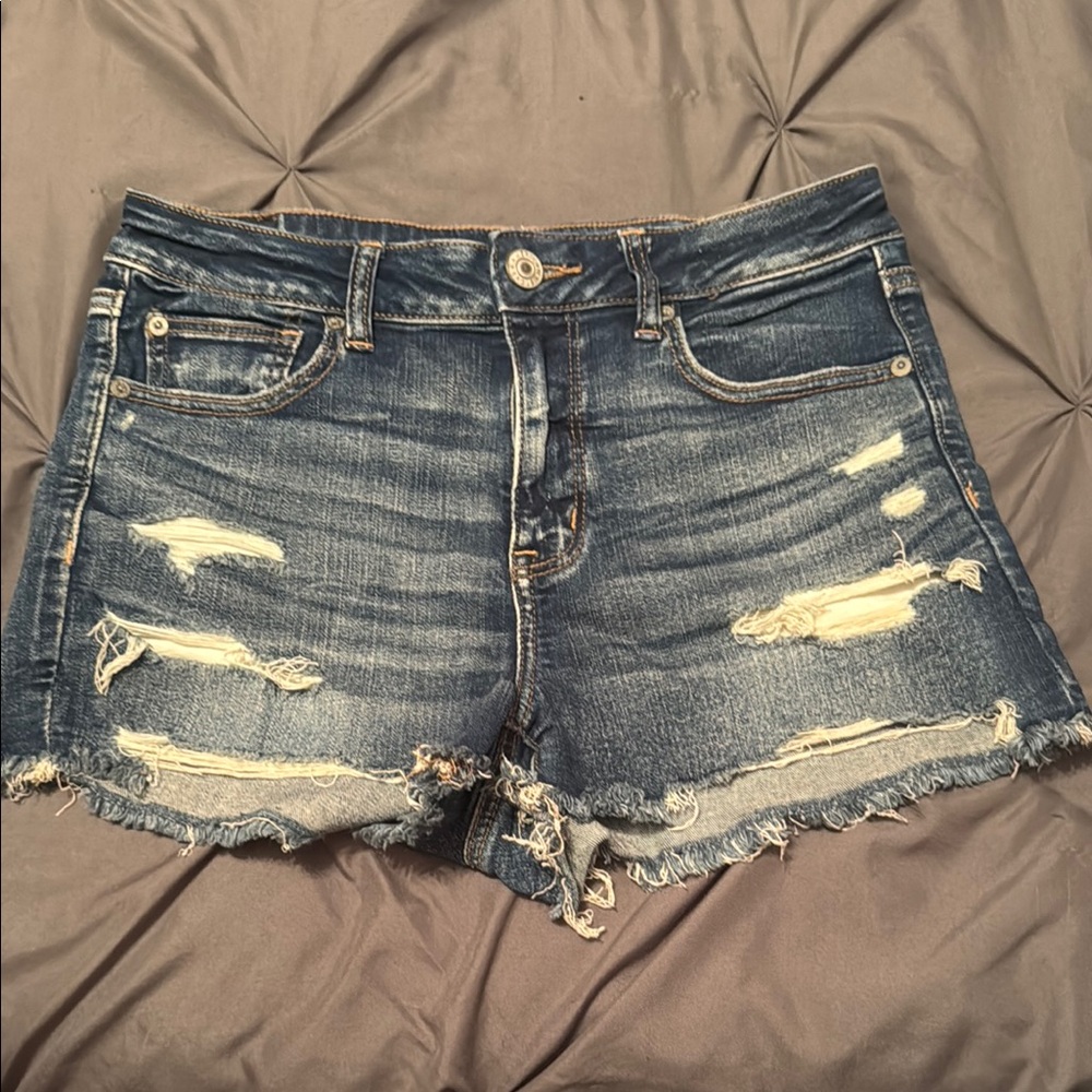 Distressed Denim Women's Shorts